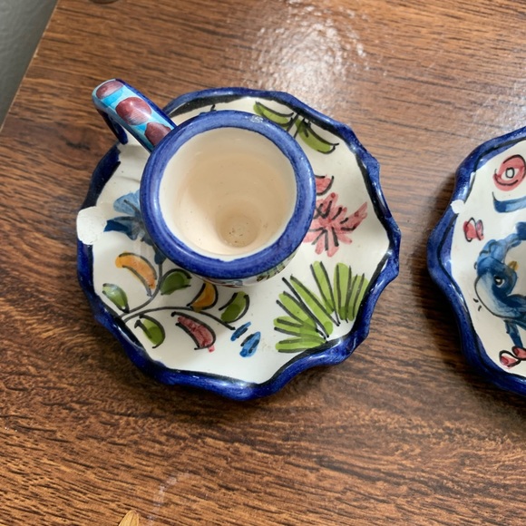 ➡️ Rare ⬅️  ⭐️Vintage, Hand-Painted, Taper Candle-Holders⭐️ - Picture 3 of 5